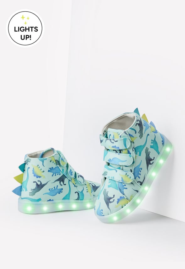 Spiked Dino Light Up High Top Sneaker Multi