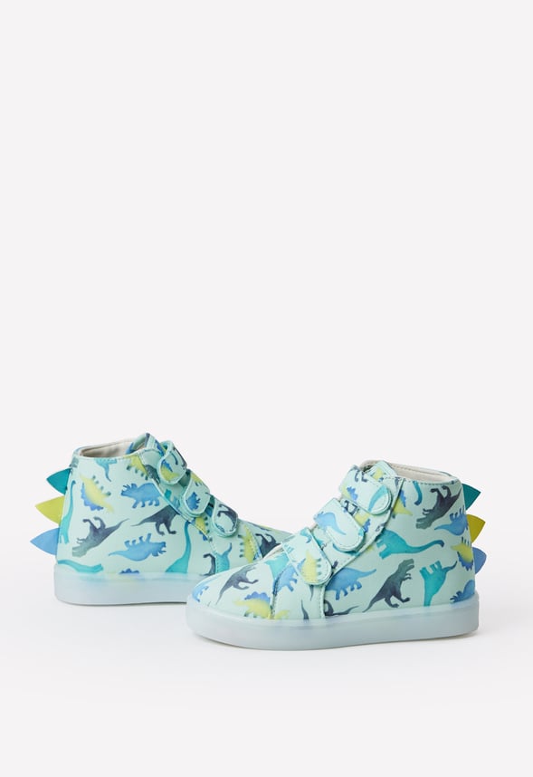Spiked Dino Light Up High Top Sneaker Multi