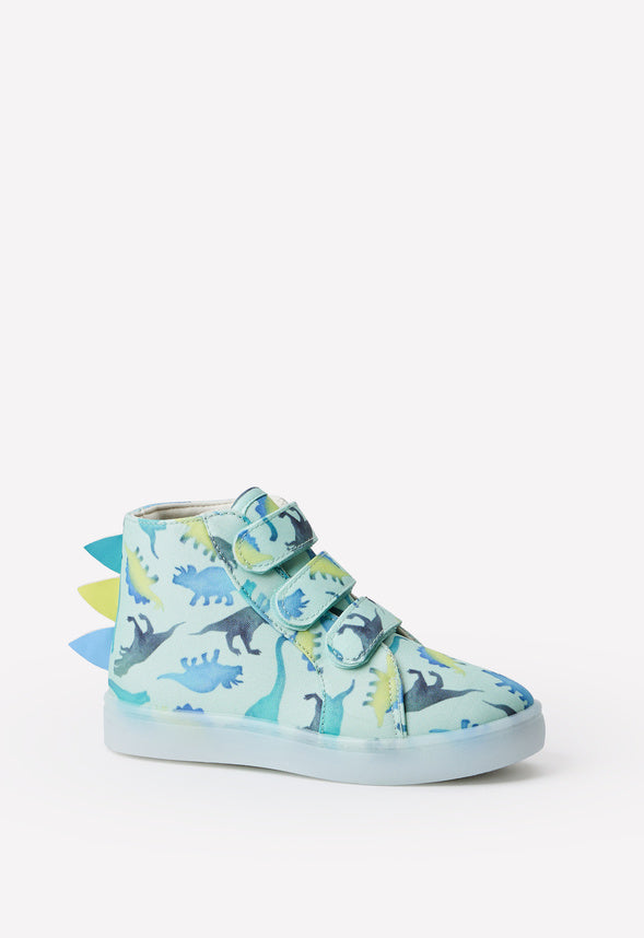 Spiked Dino Light Up High Top Sneaker Multi