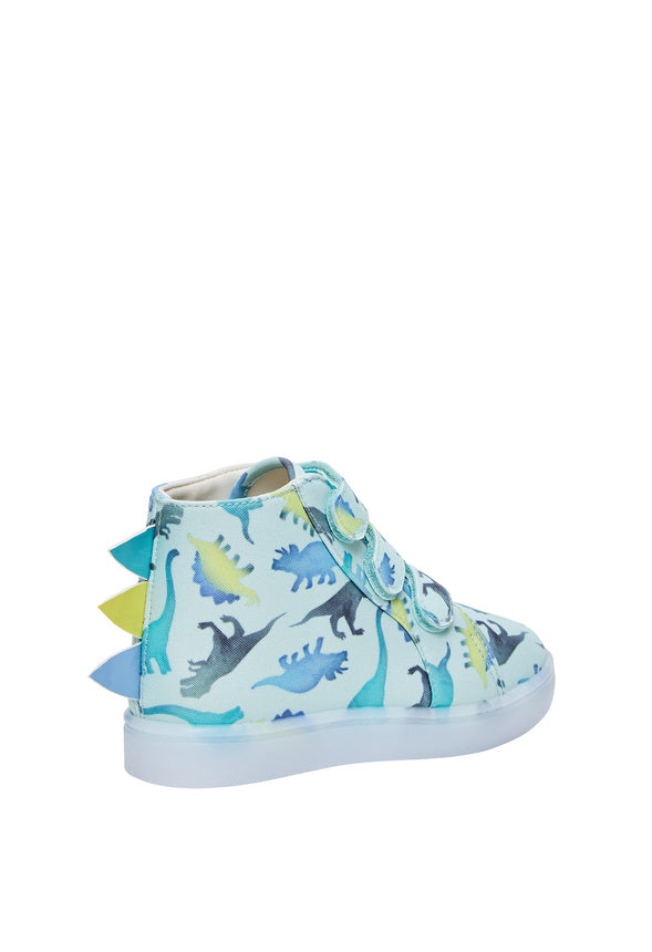 Spiked Dino Light Up High Top Sneaker Multi