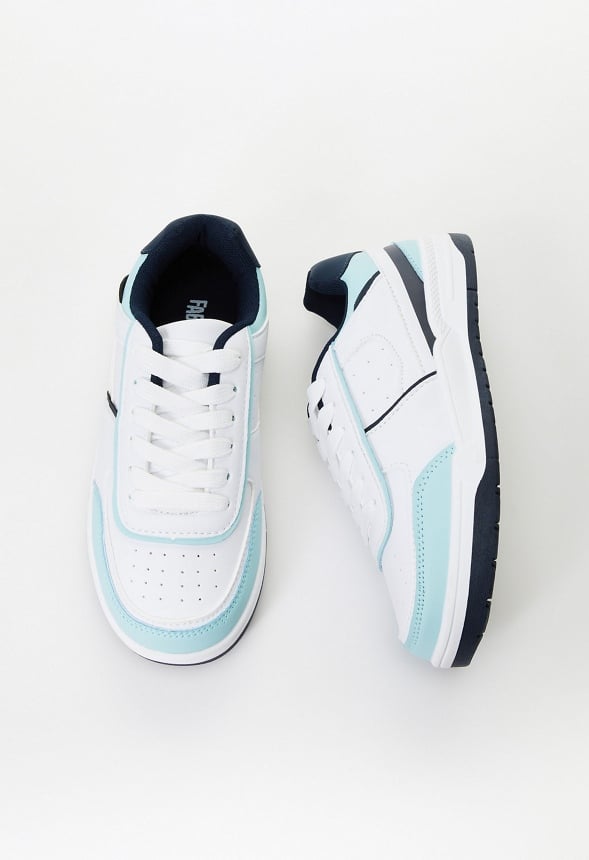 Colorblock Pieced Court Sneaker Blue Multi