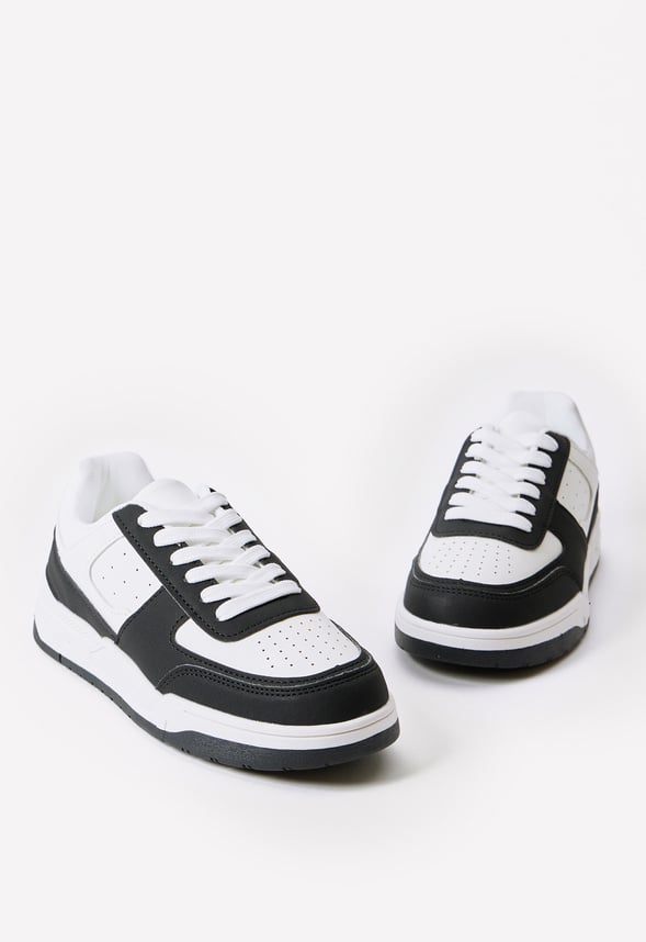Pieced Colorblock Sneaker Black