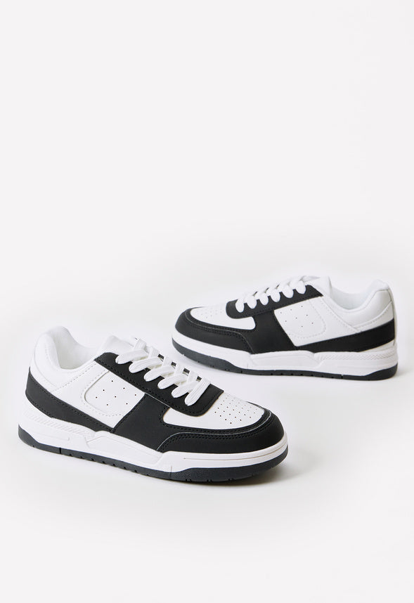 Pieced Colorblock Sneaker Black