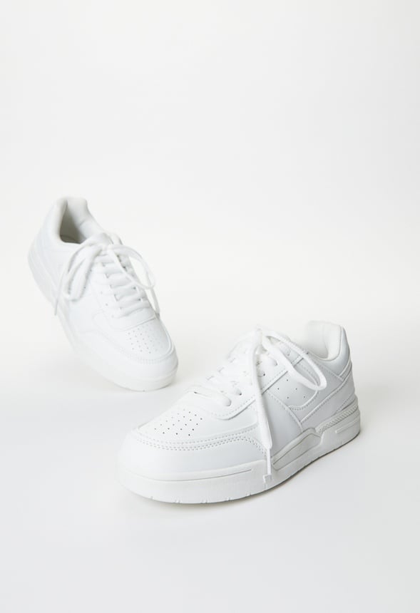 Pieced Colorblock Sneaker White