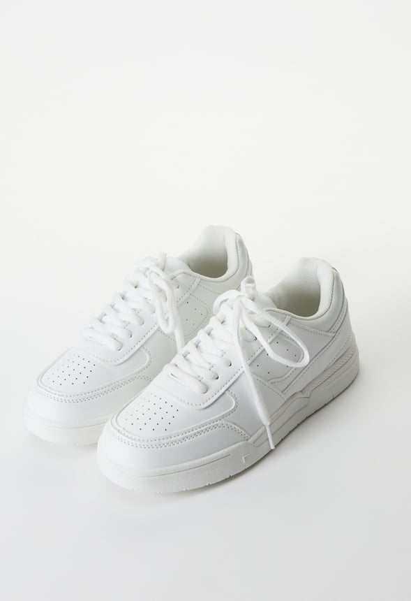 Pieced Colorblock Sneaker White