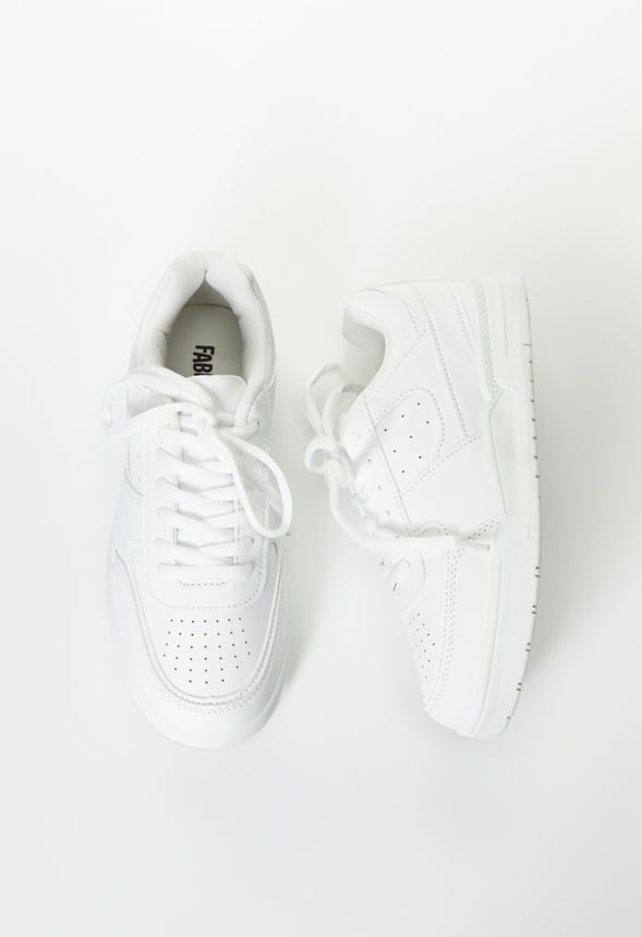 Pieced Colorblock Sneaker White