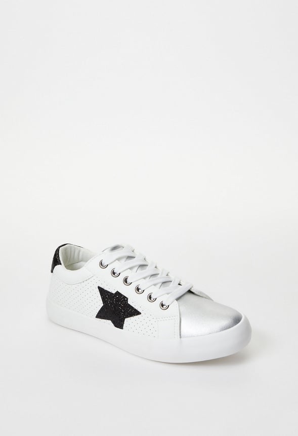Side Star Lace Up Sneaker White