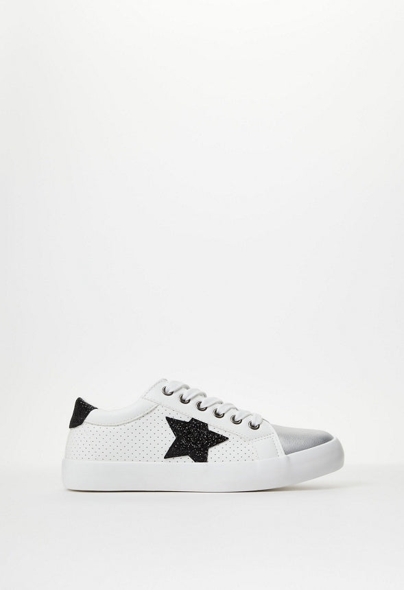 Side Star Lace Up Sneaker White