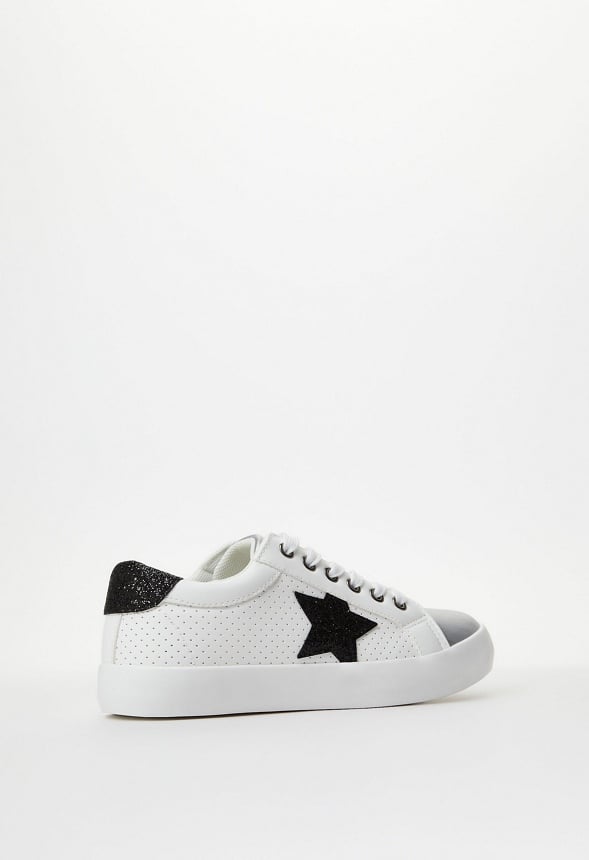Side Star Lace Up Sneaker White