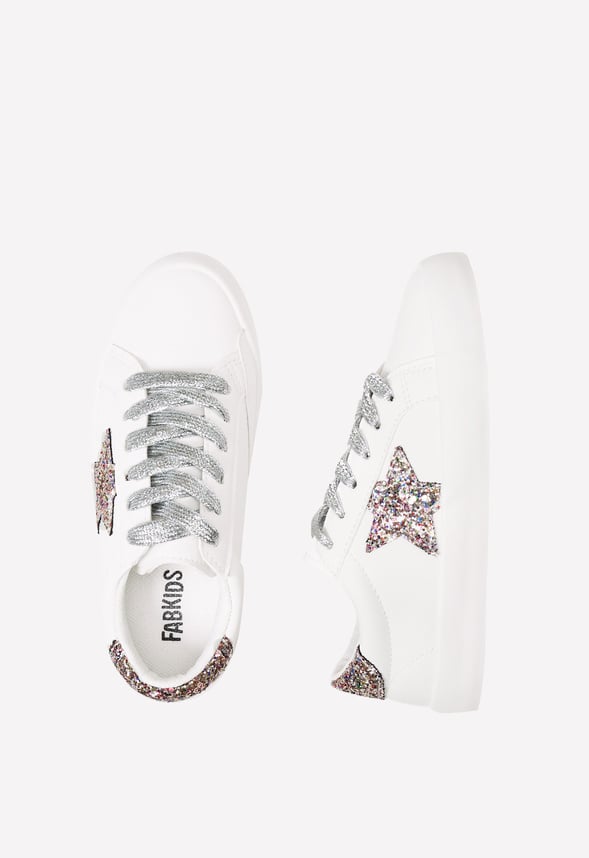 Glitter Star Sneaker White