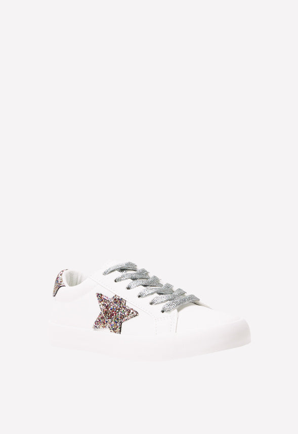 Glitter Star Sneaker White