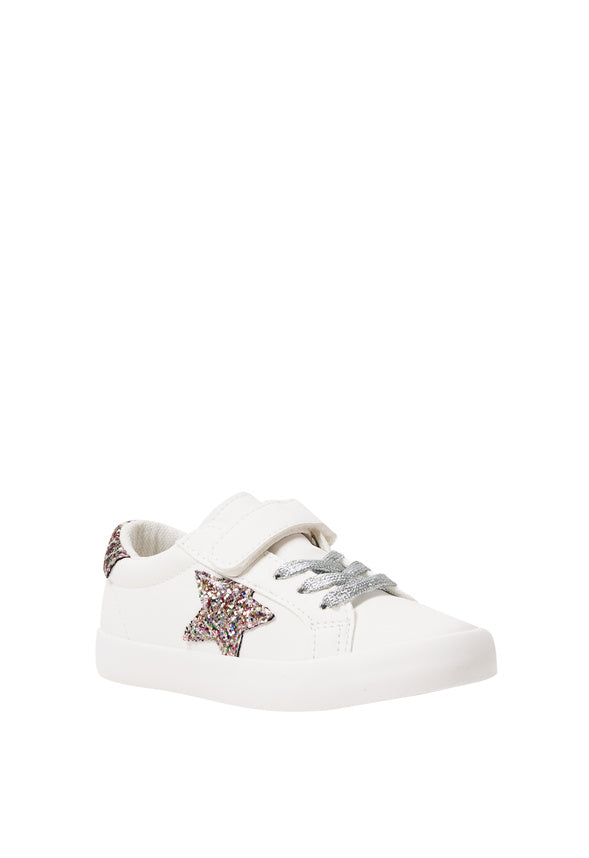 Glitter Star Sneaker White