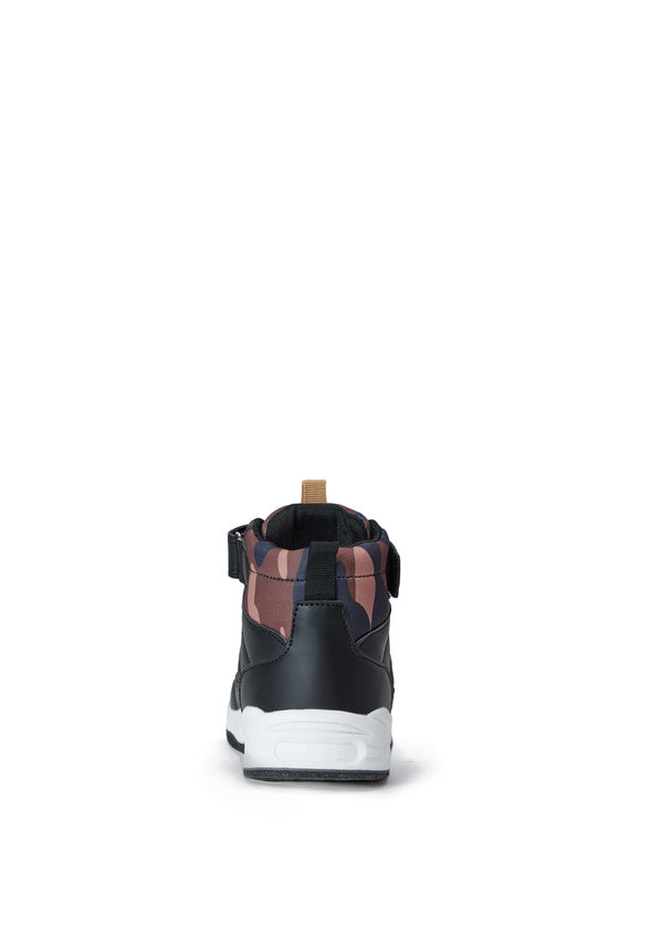 Camo High Top Sneaker Brown