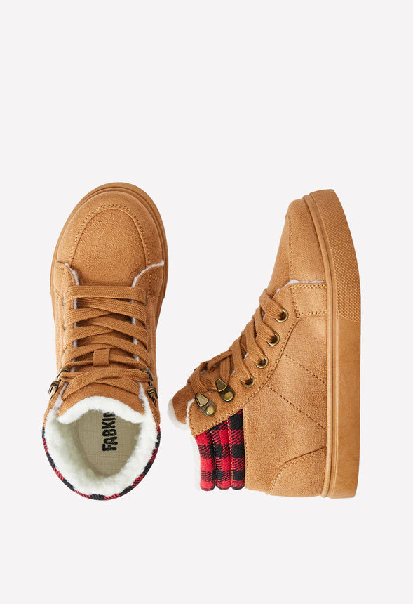 Buffalo Plaid High Top Brown