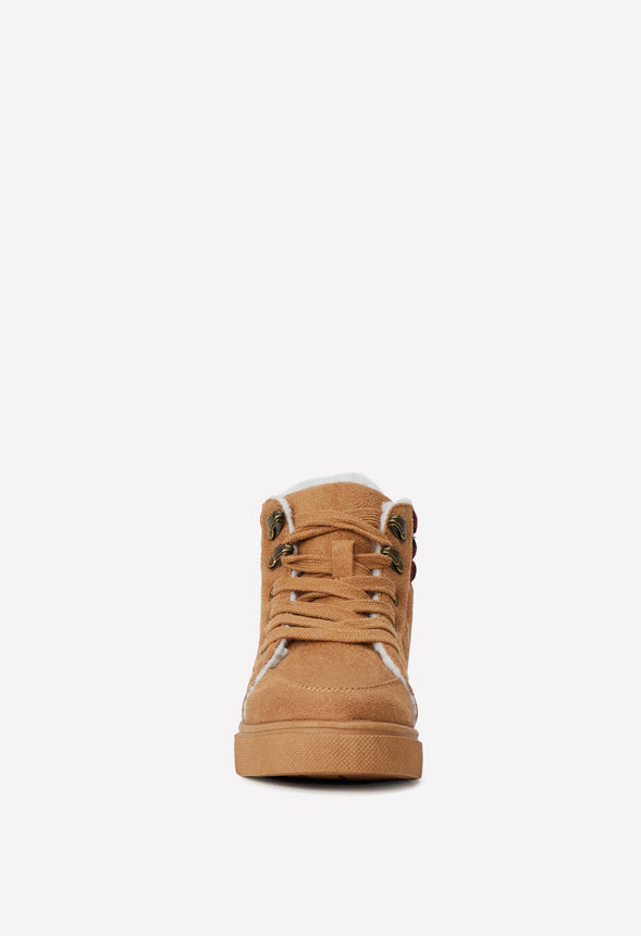 Buffalo Plaid High Top Brown