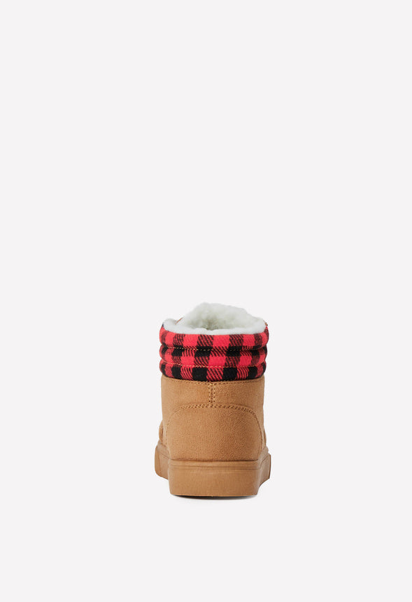 Buffalo Plaid High Top Brown