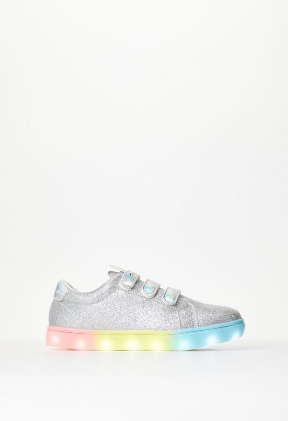Light Up Unicorn Ombre Sole Sneaker Silver