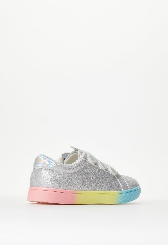 Light Up Unicorn Ombre Sole Sneaker Silver