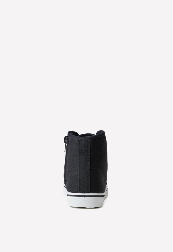 Lace Up High Top Sneaker Black