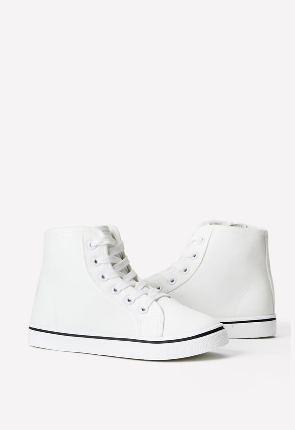 Lace Up High Top Sneaker White