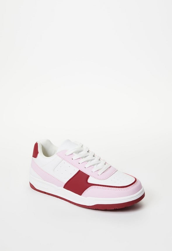 Colorblock Court Sneaker White