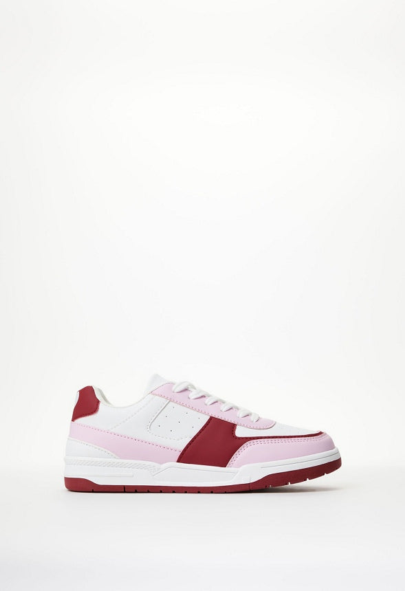 Colorblock Court Sneaker White