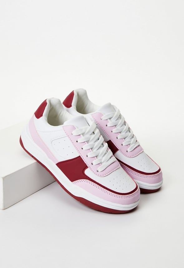 Colorblock Court Sneaker White