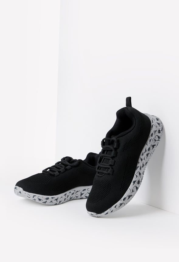 Dino Sole Athletic Sneaker Black