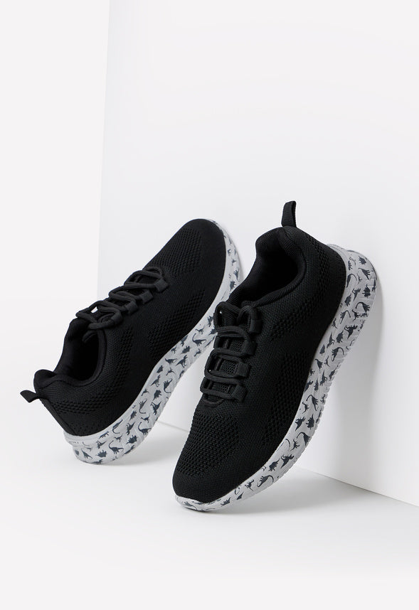 Dino Sole Athletic Sneaker Black