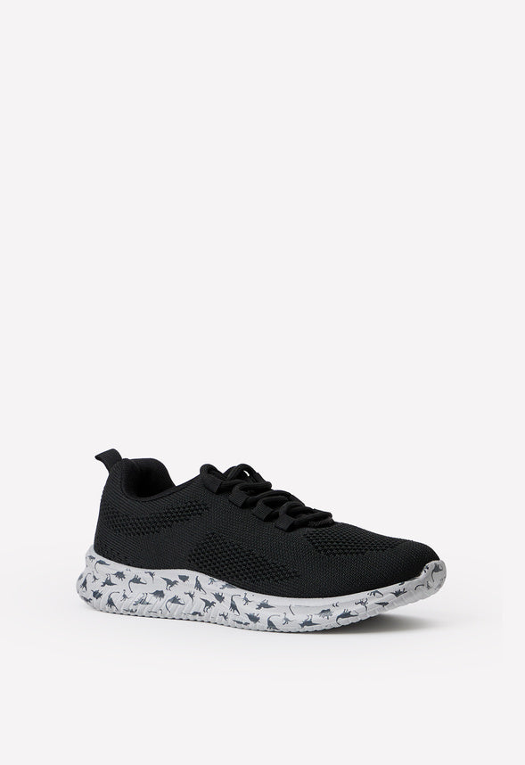 Dino Sole Athletic Sneaker Black