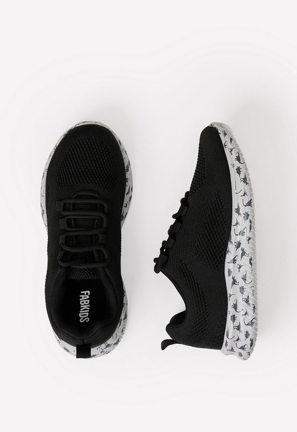 Dino Sole Athletic Sneaker Black