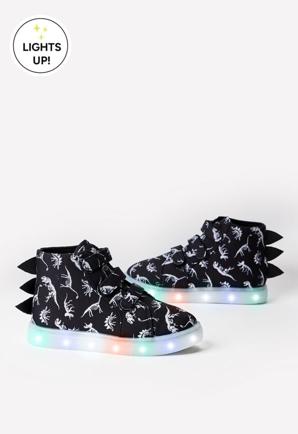 Dino Light Up High Top Sneaker Black