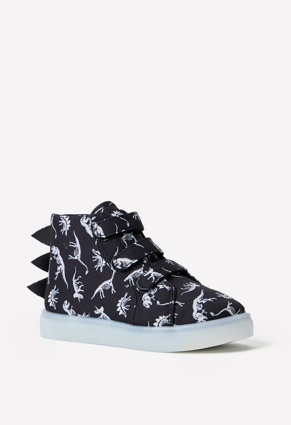 Dino Light Up High Top Sneaker Black