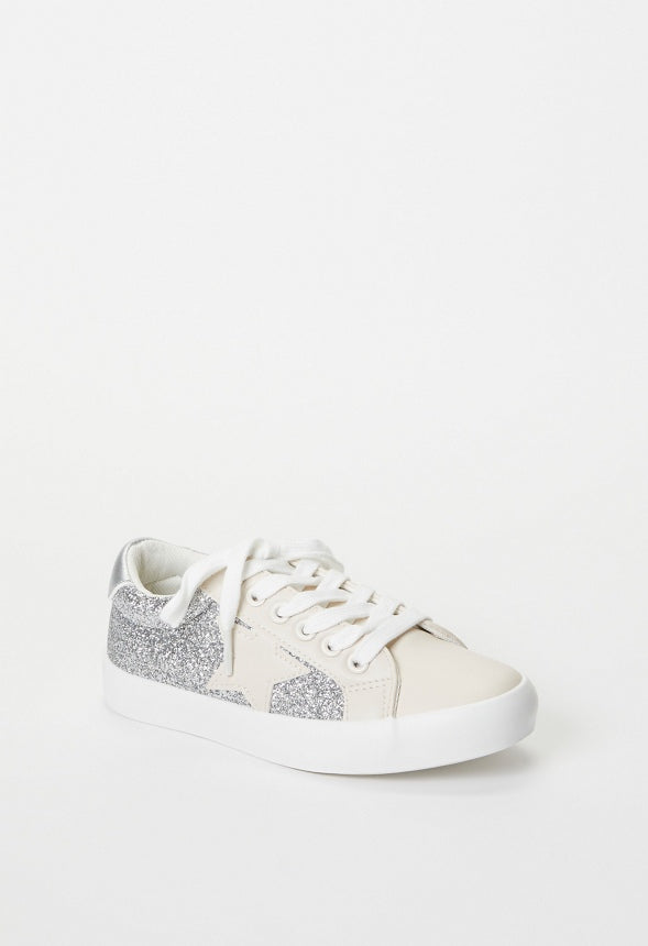 Glitter Star Sneaker Silver