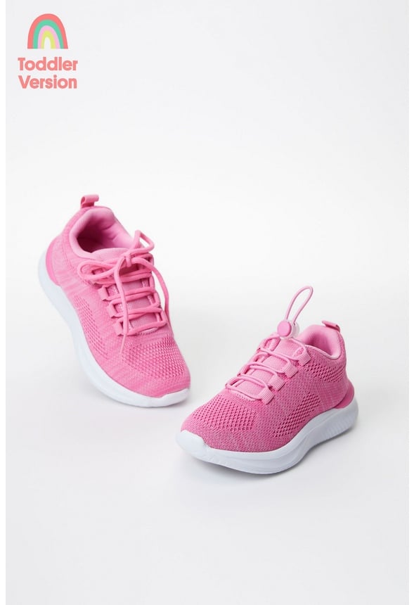 Mesh Knit Athletic Sneaker Pink