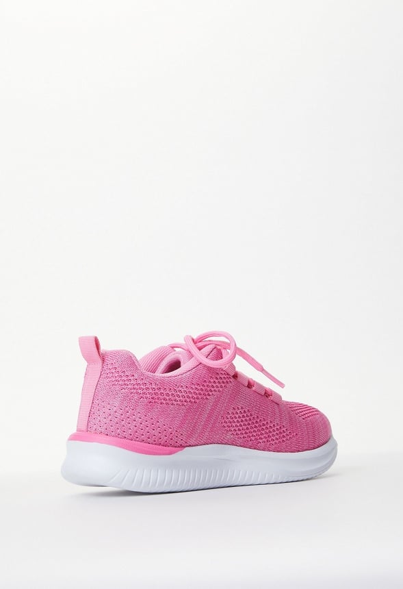 Mesh Knit Athletic Sneaker Pink