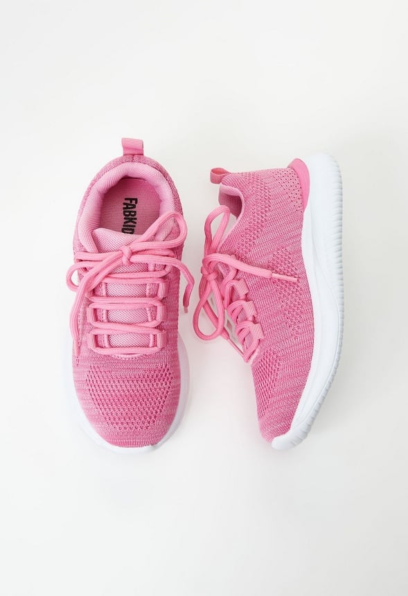 Mesh Knit Athletic Sneaker Pink