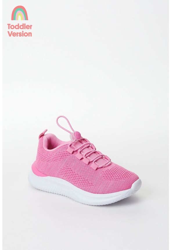 Mesh Knit Athletic Sneaker Pink