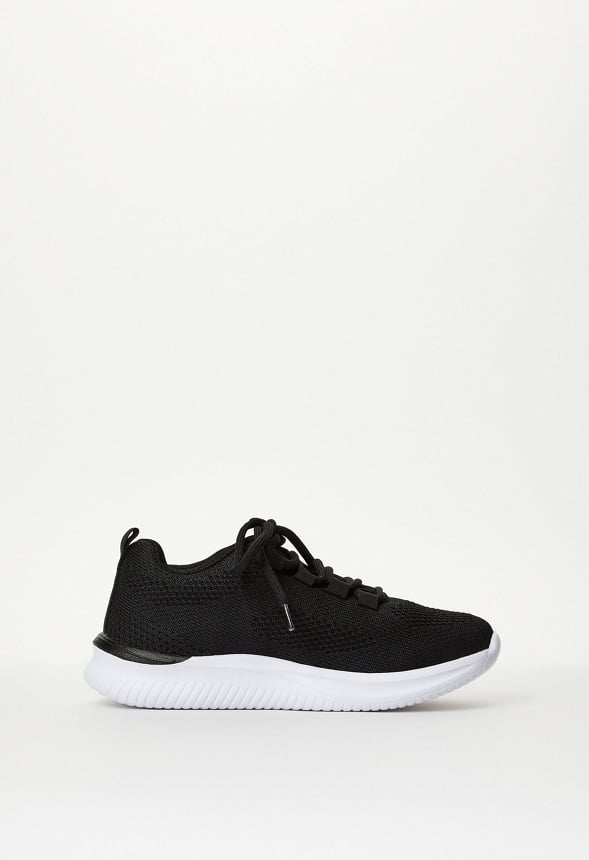 Mesh Knit Athletic Sneaker Black