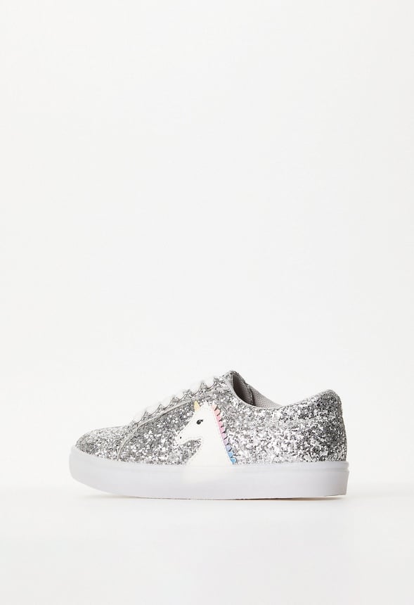 Light Up Lace Up Unicorn Sneaker Gray