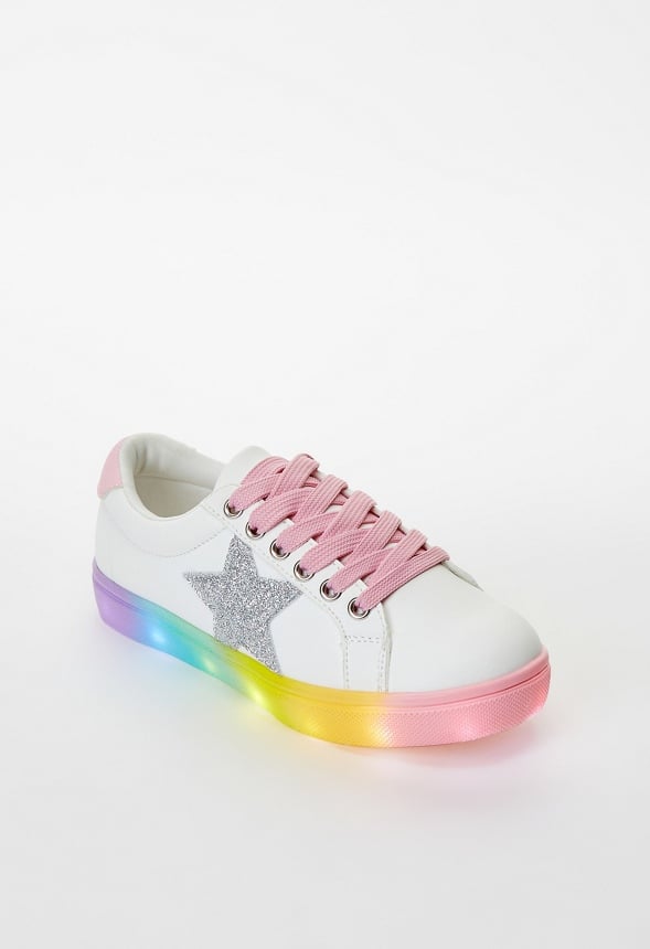 Light Up Side Star Sneaker White
