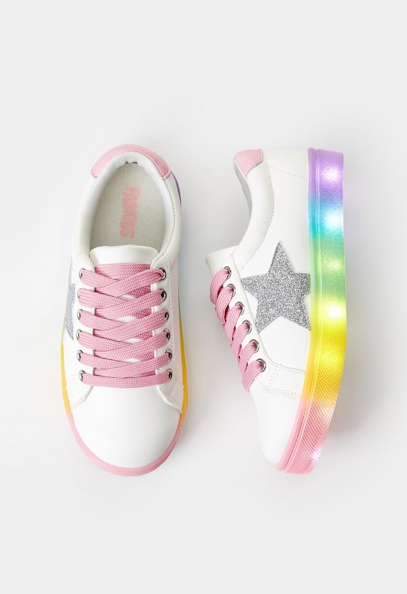 Light Up Side Star Sneaker White
