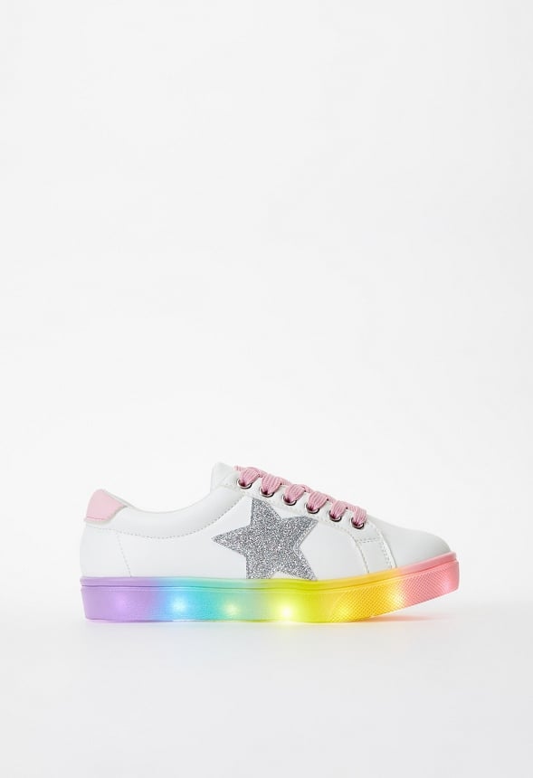 Light Up Side Star Sneaker White