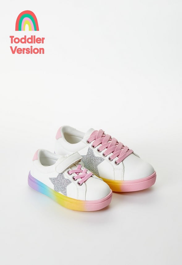 Light Up Side Star Sneaker White