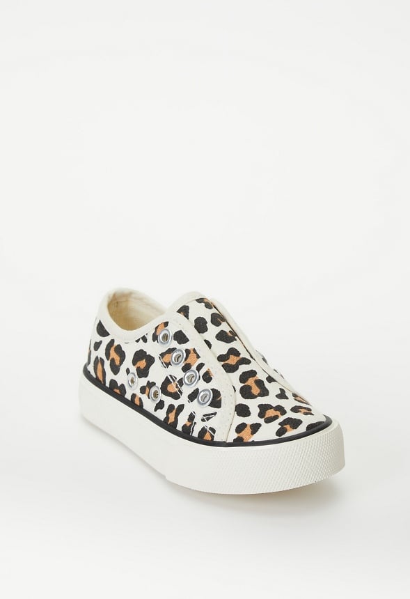 No Lace Slip On Sneaker Tan