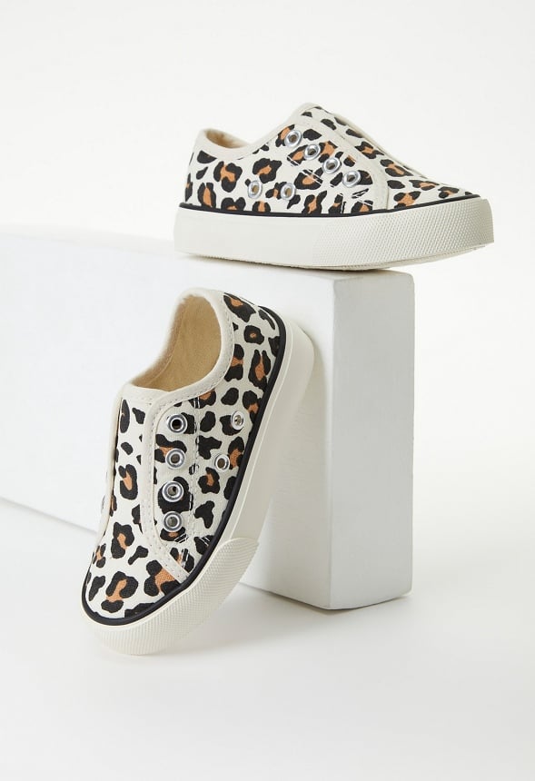 No Lace Slip On Sneaker Tan
