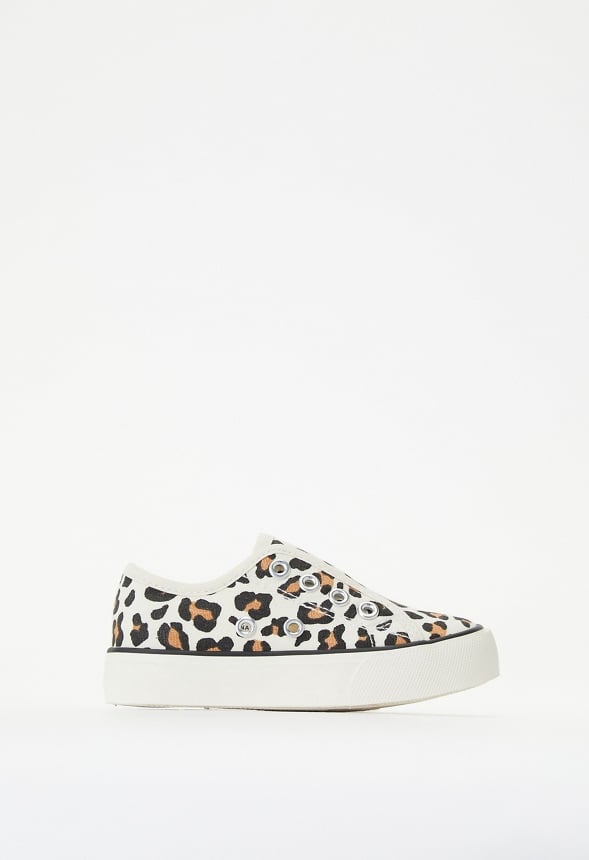 No Lace Slip On Sneaker Tan