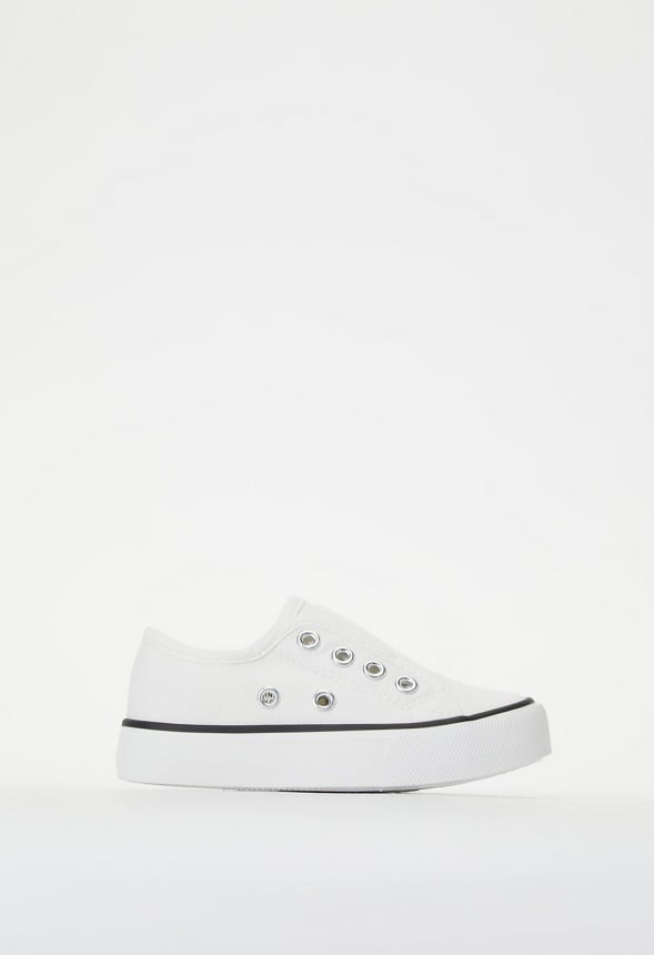 No Lace Slip On Sneaker White