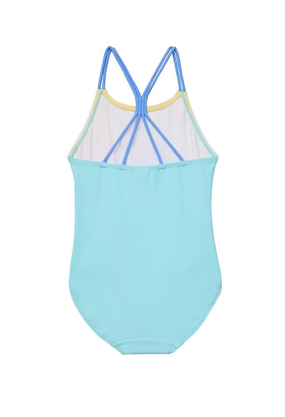 Dolphin One-Piece Swimsuit Blue