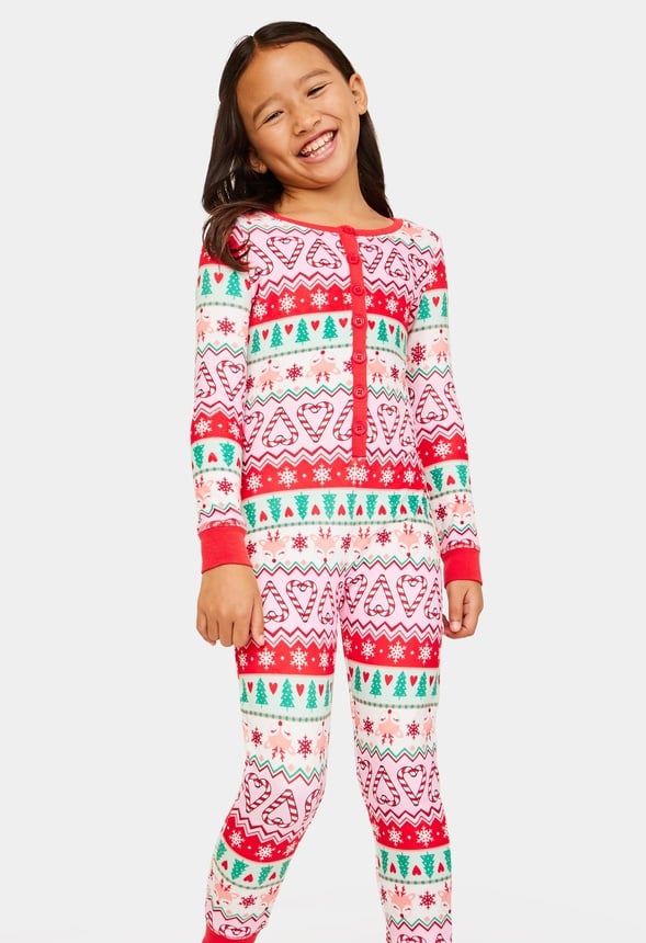 Snug Fit Henley Sleep Onesies Multi